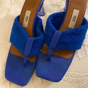 Mista blue sandal heels